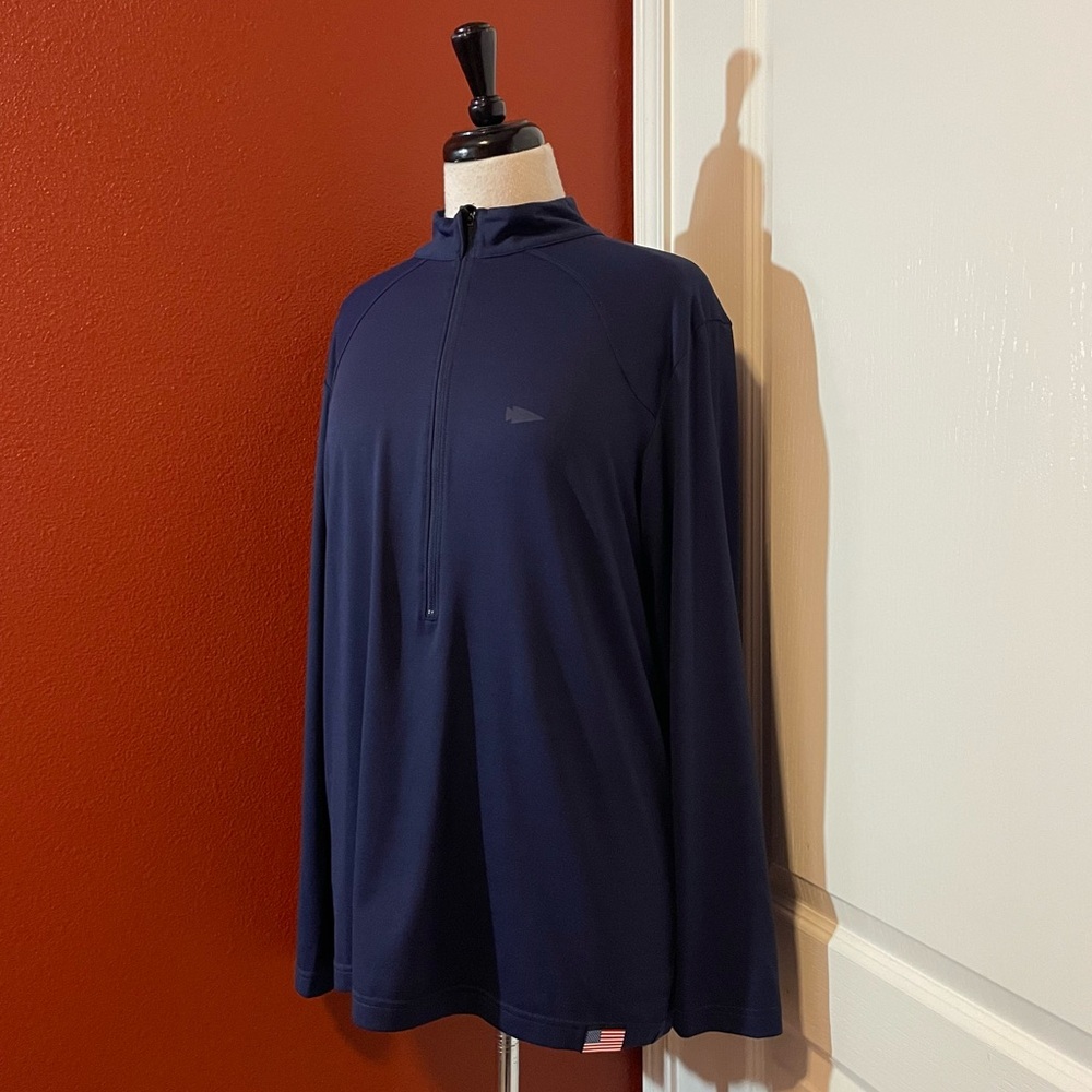 Goruck Men’s Performance Navy Half Zip Pullover Long Sleeve USA Huckberry Shirt